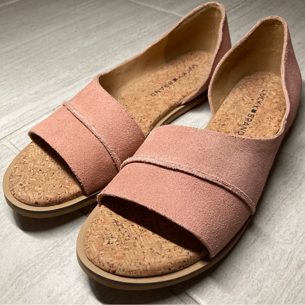 Lucky Brand Pink Suede Flats